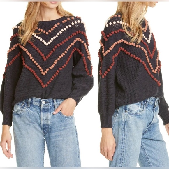 The great size 0 or xs luxury high end boho indie sweater - Picture 2 of 5